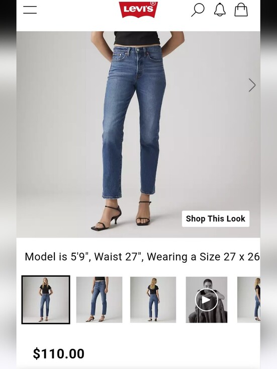 Levi's Denim - Classic High-Rise Wedgie Straight Women's Jeans (Size 32)